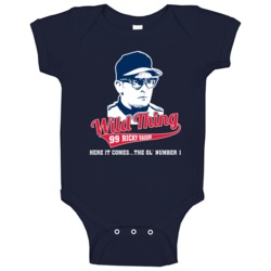 Ricky Vaughn Wild Thing Here It Comes Major League Movie Fan Baby One 