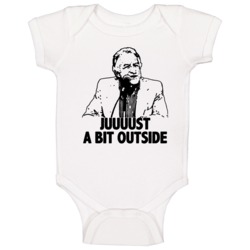 Just A Bit Outside Harry Doyle Major League Movie Fan Baby One Piece