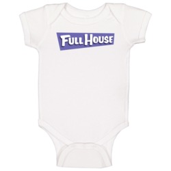Full House Retro 80s Tv Show Logo Fan Baby One Piece Full House Retro 80s Tv Show Logo Fan Baby One Piece