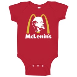 Mclenins Vladimir Lenin Russian Cccp Mcdonalds Logo Parody Baby One Pi Mclenins Vladimir Lenin Russian Cccp Mcdonalds Logo Parody Baby One Pi
