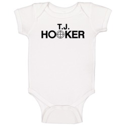 Tj Hooker Retro 80s Tv Show Logo Fan Baby One Piece Tj Hooker Retro 80s Tv Show Logo Fan Baby One Piece
