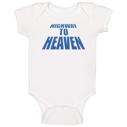Highway To Heaven Retro 80s Tv Show Logo Fan Baby One Piece Highway To Heaven Retro 80s Tv Show Logo Fan Baby One Piece