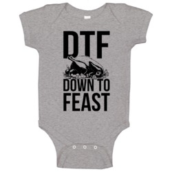 Dtf Down To Feast Funny Thanksgiving Turkey Food Lover Baby One Piece Dtf Down To Feast Funny Thanksgiving Turkey Food Lover Baby One Piece