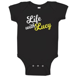 Life With Lucy Retro 80s Tv Show Logo Fan Baby One Piece Life With Lucy Retro 80s Tv Show Logo Fan Baby One Piece