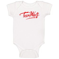 Teen Wolf Retro 80s Tv Show Logo Fan Baby One Piece Teen Wolf Retro 80s Tv Show Logo Fan Baby One Piece