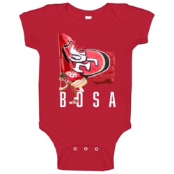 Nick Bosa Plant That Flag San Francisco Football Baby One Piece Nick Bosa Plant That Flag San Francisco Football Baby One Piece