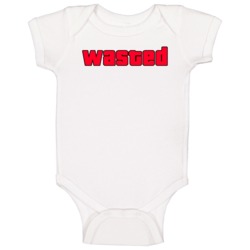 Wasted Grand Theft Auto Video Game Enthusiast Baby One Piece Wasted Grand Theft Auto Video Game Enthusiast Baby One Piece