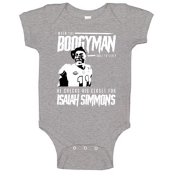 Boogyman Sleeps He Checks For Isaiah Simmons Clemson Football Baby One Boogyman Sleeps He Checks For Isaiah Simmons Clemson Football Baby One