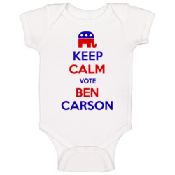 Keep Calm Vote For Ben Carson Republican President Baby One Piece Keep Calm Vote For Ben Carson Republican President Baby One Piece