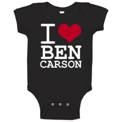 I Love Ben Carson Republican President Baby One Piece I Love Ben Carson Republican President Baby One Piece