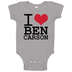 I Heart Ben Carson President Republican Baby One Piece I Heart Ben Carson President Republican Baby One Piece