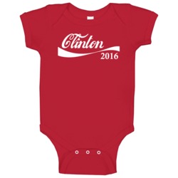 Hillary Clinton 2016 Democrat President Coke T Shir Baby One Piece Hillary Clinton 2016 Democrat President Coke T Shir Baby One Piece