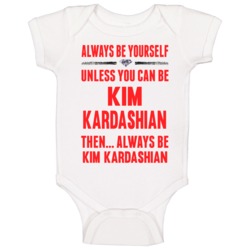 New Platinum Blonde Kim Kardashian Baby One Piece