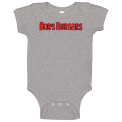 Bob's Burgers Restaurant Logo Hamburger Baby One Piece Bob's Burgers Restaurant Logo Hamburger Baby One Piece