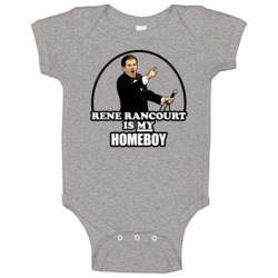 Rene Rancourt Is My Homeboy Boston Anthem Hockey Baby One Piece Rene Rancourt Is My Homeboy Boston Anthem Hockey Baby One Piece