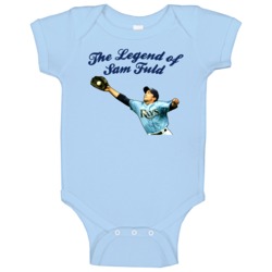 Tampa Baseball Legend Of Sam Fuld Baby One Piece Tampa Baseball Legend Of Sam Fuld Baby One Piece