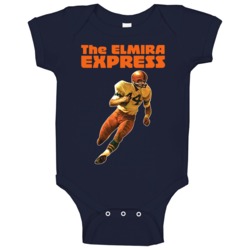 Ernie Davis Syracuse Elmira Express Cleveland Baby One Piece Ernie Davis Syracuse Elmira Express Cleveland Baby One Piece