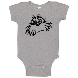 Lorax Face Cartoon Retro Baby One Piece Lorax Face Cartoon Retro Baby One Piece