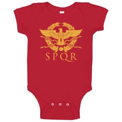 Spqr Eagle Rome Latin Cool Retro Baby One Piece Spqr Eagle Rome Latin Cool Retro Baby One Piece