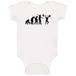 The Evolution Of Crossfit Fun Sports Baby One Piece The Evolution Of Crossfit Fun Sports Baby One Piece