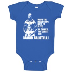 Mario Balotelli Boogeyman Italy Soccer Baby One Piece