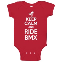 Keep Calm And Ride Bmx Fun Parody Sports Baby One Piece Keep Calm And Ride Bmx Fun Parody Sports Baby One Piece