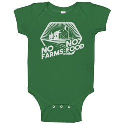 No Farms No Food Farmer Awareness Activist Baby One Piece No Farms No Food Farmer Awareness Activist Baby One Piece