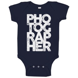 Photographer Pho Tog Rap Her Funny Photography Baby One Piece Photographer Pho Tog Rap Her Funny Photography Baby One Piece