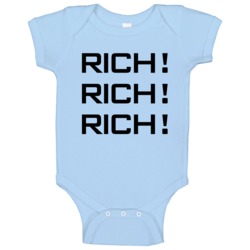 Rich Rich Rich The Simpsons Popular Tv Show Baby One Piece Rich Rich Rich The Simpsons Popular Tv Show Baby One Piece