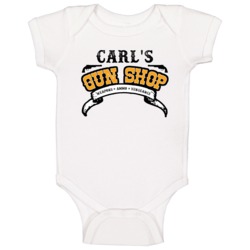 Carl Gun Shop Weapon Ammo Vengeance Firearm Baby One Piece Carl Gun Shop Weapon Ammo Vengeance Firearm Baby One Piece
