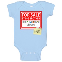 Little Brother Dilson For Sale Funny Sibling Baby One Piece Little Brother Dilson For Sale Funny Sibling Baby One Piece
