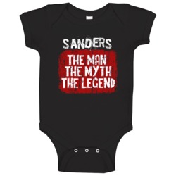 Sanders The Man The Myth The Legend Baby One Piece Sanders The Man The Myth The Legend Baby One Piece