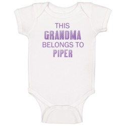This Grandma Belongs To Piper Name Baby One Piece This Grandma Belongs To Piper Name Baby One Piece