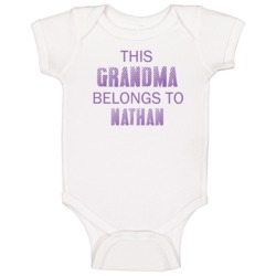 This Grandma Belongs To Nathan Name Baby One Piece This Grandma Belongs To Nathan Name Baby One Piece