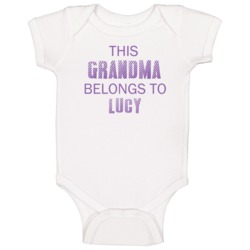 This Grandma Belongs To Lucy Name Baby One Piece This Grandma Belongs To Lucy Name Baby One Piece