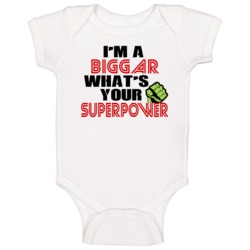Im A Biggar Whats Your Superpower Funny Last Name Baby One Piece Im A Biggar Whats Your Superpower Funny Last Name Baby One Piece