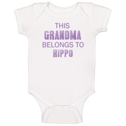 This Grandma Belongs To Hippo Name Baby One Piece This Grandma Belongs To Hippo Name Baby One Piece