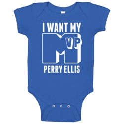 I Want My Mvp Perry Ellis Kansas Basketball Athlete Baby One Piece I Want My Mvp Perry Ellis Kansas Basketball Athlete Baby One Piece