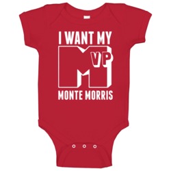 I Want My Mvp Monte Morris Ia State Basketball Athlete Baby One Piece I Want My Mvp Monte Morris Ia State Basketball Athlete Baby One Piece
