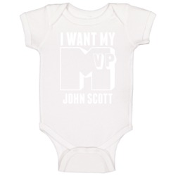 I Want My Mvp John Scott?? San Jose Hockey Athlete Baby One Piece I Want My Mvp John Scott?? San Jose Hockey Athlete Baby One Piece