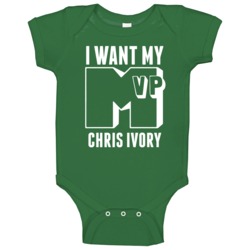 I Want My Mvp Chris Ivory New York Pro Athlete Baby One Piece I Want My Mvp Chris Ivory New York Pro Athlete Baby One Piece