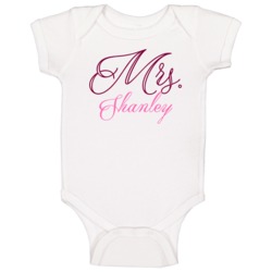 Mrs Shanley Last Name Funny Baby One Piece Mrs Shanley Last Name Funny Baby One Piece