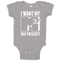 I Want My Mvp Dak Prescott Ms State College Athlete Baby One Piece I Want My Mvp Dak Prescott Ms State College Athlete Baby One Piece