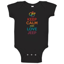 Keep Calm And Love Jeep Gay Pride Lgbt Baby One Piece Keep Calm And Love Jeep Gay Pride Lgbt Baby One Piece