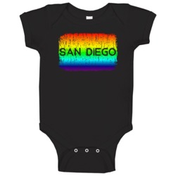 San Diego City Pride Baby One Piece San Diego City Pride Baby One Piece