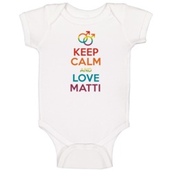 Keep Calm And Love Matti Gay Pride Lgbt Baby One Piece Keep Calm And Love Matti Gay Pride Lgbt Baby One Piece