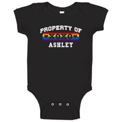Property Of Ashley Pride Name Baby One Piece Property Of Ashley Pride Name Baby One Piece
