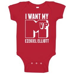 I Want My Mvp Ezekiel Elliott Oh State College Athlete Baby One Piece I Want My Mvp Ezekiel Elliott Oh State College Athlete Baby One Piece