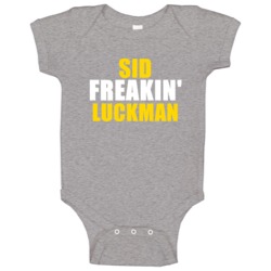 Sid Freakin Luckman Chicago Hall Of Fame Sports Baby One Piece Sid Freakin Luckman Chicago Hall Of Fame Sports Baby One Piece