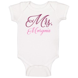 Mrs Murguia Last Name Funny Baby One Piece Mrs Murguia Last Name Funny Baby One Piece